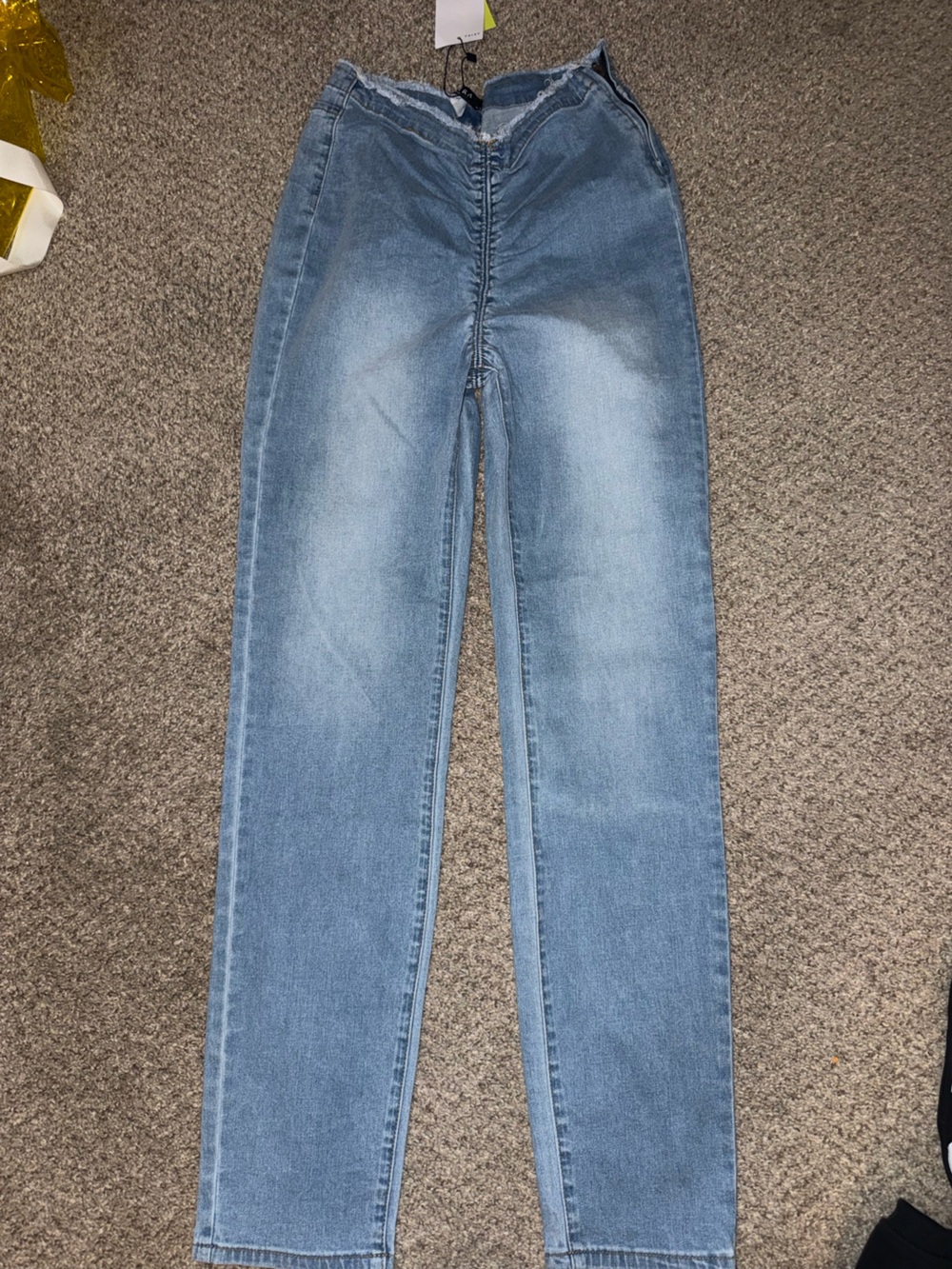 AKIRA Light Blue Skinny Jeans - High Rise Slim Leg